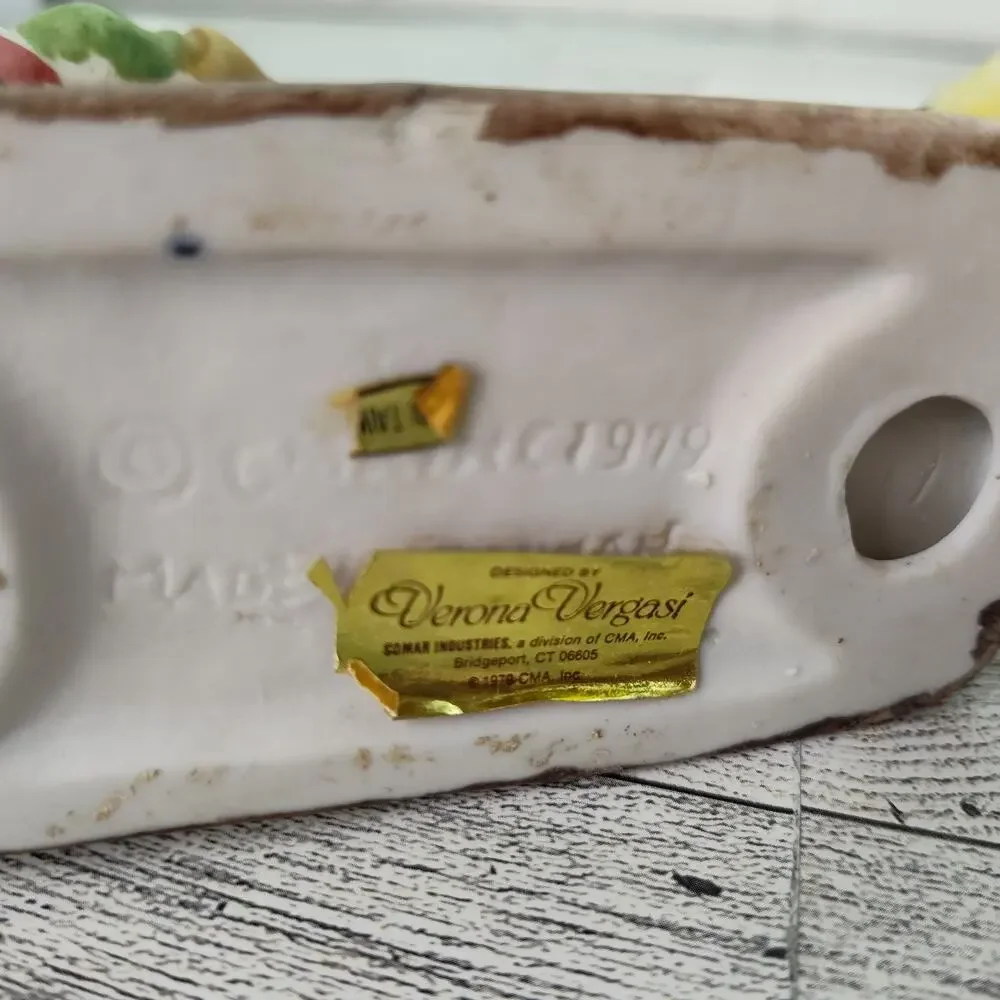 Verona Vergasi Christmas Tea‎ Light Candle Holder Pair Porcelain 5